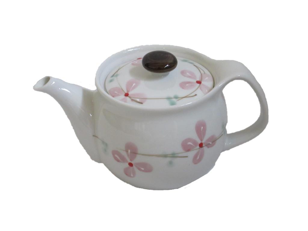 Yamashita Pottery Pot, Ichinen Red Flowers, YA25-304