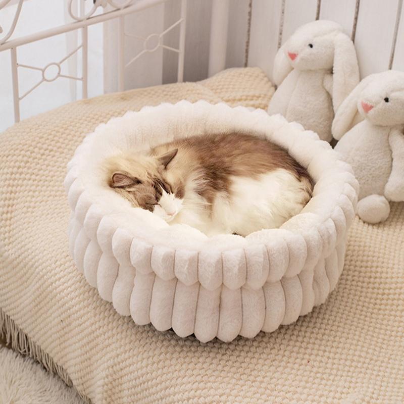 Thickened Moisture Resistant Pet Bed Winter Thermal Insulation Cat Dog House Washable Removable Cover Pet Mat Durable Small Pet Cushion