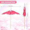 50pcs Mini Dessert Cake Sticks Cupcake Toppers Food Fruit Picks  For Hawaiian
