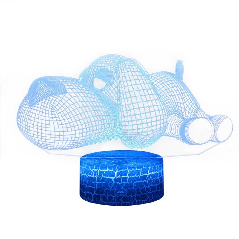 Cartoon Series 3D Night Light LED Colorful Touch Remote Control USB Creative Desk Lamp