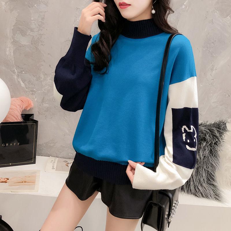 Чистая Красная Loose Sweater Girl Корейский Мода Тенденция Осень и Зима Короткие Ленивый Стиль с длинными рукавами свитер женский топ – купить по низким ценам в интернет-магазине Joom