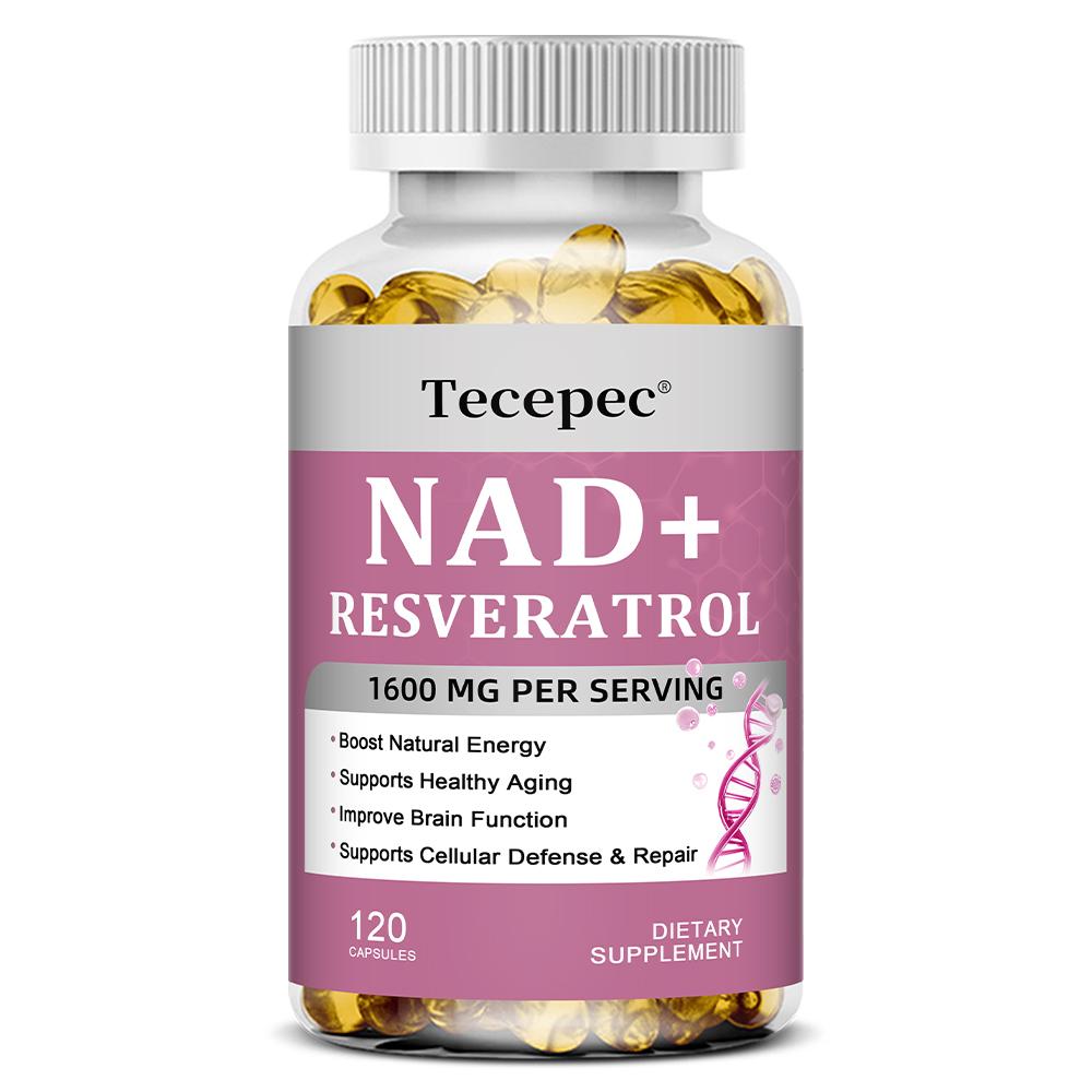 Nicotinamide Adenine Dinucleotide Supplement, With Resveratrol, 120 Softgels Per Bottle 120 Capsules