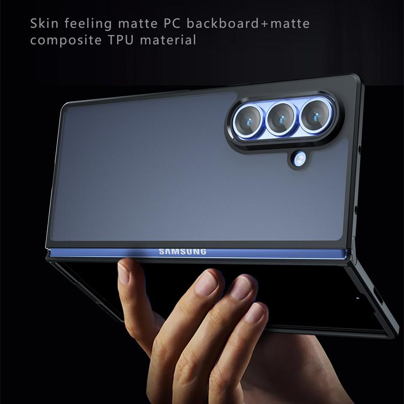For Samsung Galaxy Z Fold7 Case Samsung Galaxy Z Fold7 5G Cover Luxury Matte PC + TPU Shockproof Phone Back Cover Galaxy Z Fold7