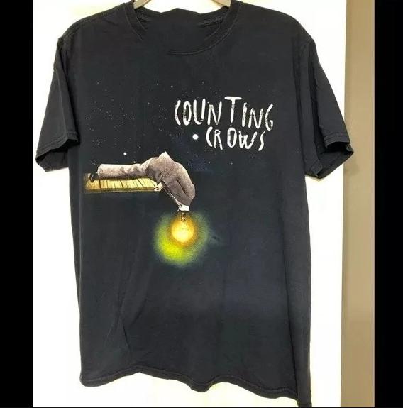 Counting Crows Tour Band Black Short Sleeve Unisex T-shirt size S-5XL XL