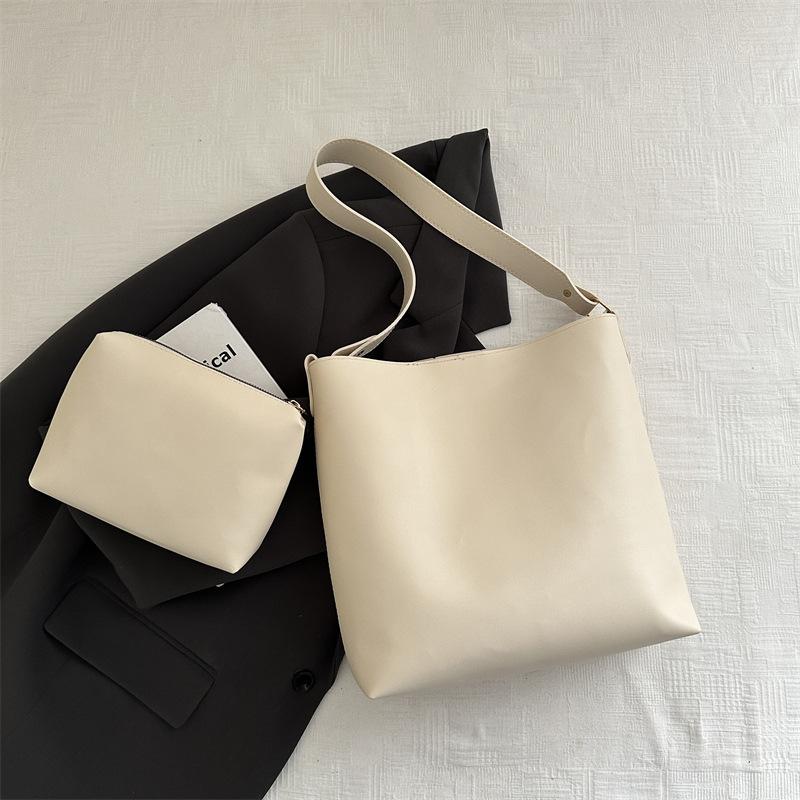 Taschen Große Kapazität Retro Tragetaschen Neue Mode Pendler Eimertaschen Nische vielseitige Schulter Achseltaschen