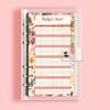 A6 Budget Planner Binder With 12 Budget Cards, 8 Ticket Pockets And Diy Stickers Portable Diy Notebook Savings Book
