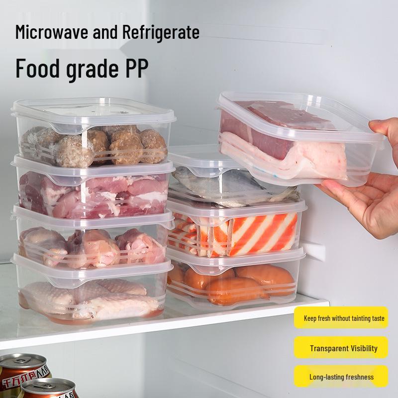 Sealable Refrigerator Storage Box for Fresh Vegetables, Fruits, and Meat - Ideal for Camping