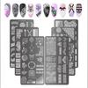 Nails Stencil Stamp Flowers Nails Stamping Templates French Nails Stamping Plates Nails Art Stencils for Nails Salon