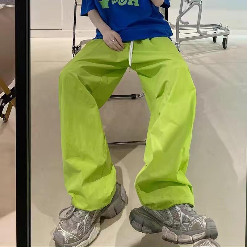 Y2k розовые широкие брюки-парашюты — фото 10