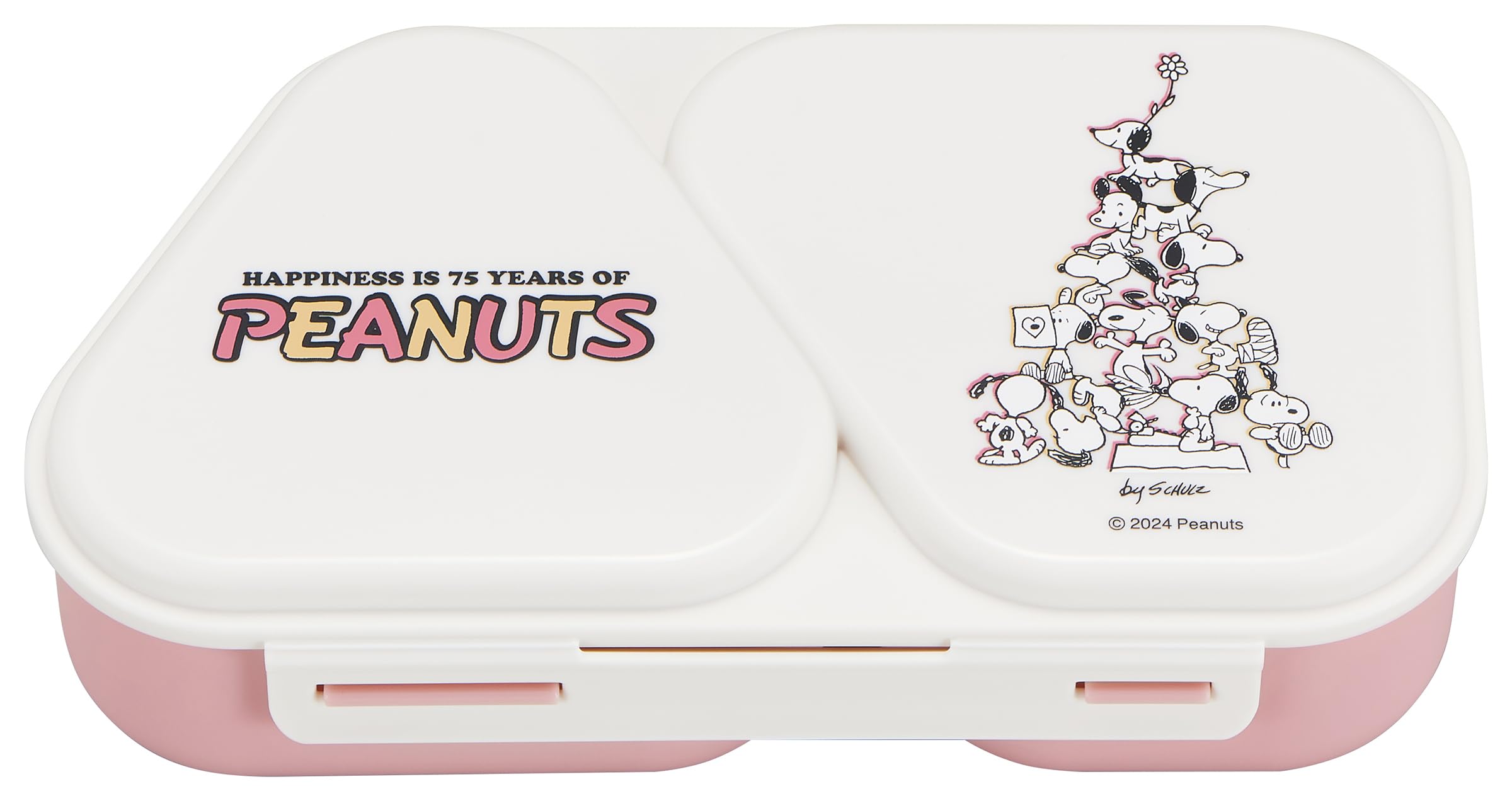 

OSK Снупи Онигири Ланч Арахис 75-летие LS-15 Контейнер, Розовый, розовый