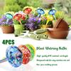 4 Pcs  Mushroom Shape Plant Watering Globes Large Self With 4 Funnels