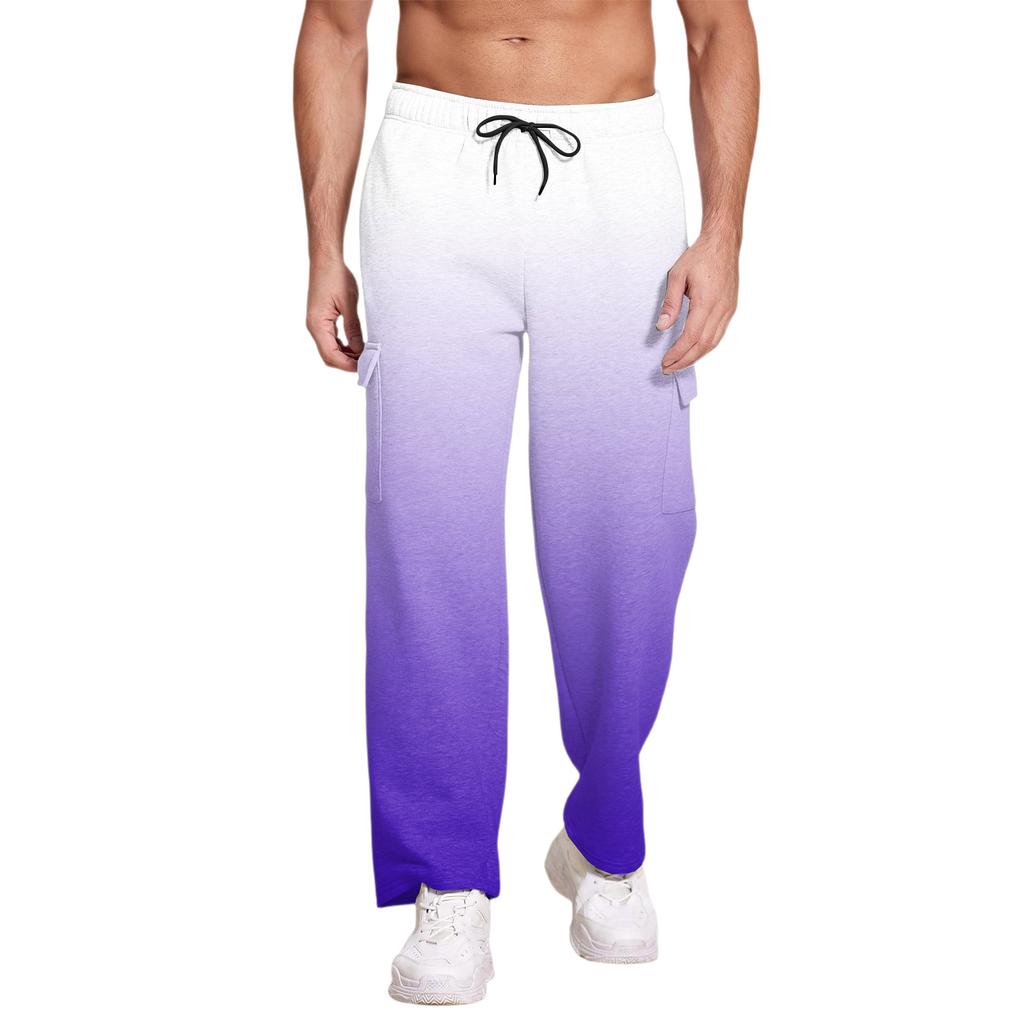Casual sportbyxor Herr Lösa Leggings Lång Panel Fitness Löpningsträningsbyxor