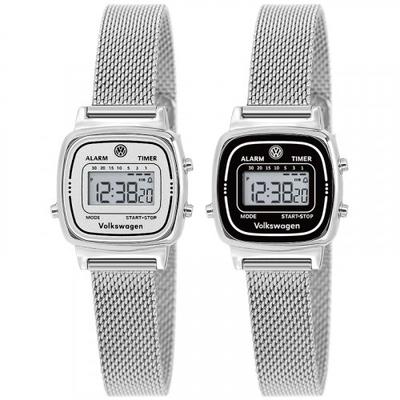 [Volkswagen Watch] Volkswagen Watch Retro Digital Mesh Watch VW-Beetlenewtro-Mesh