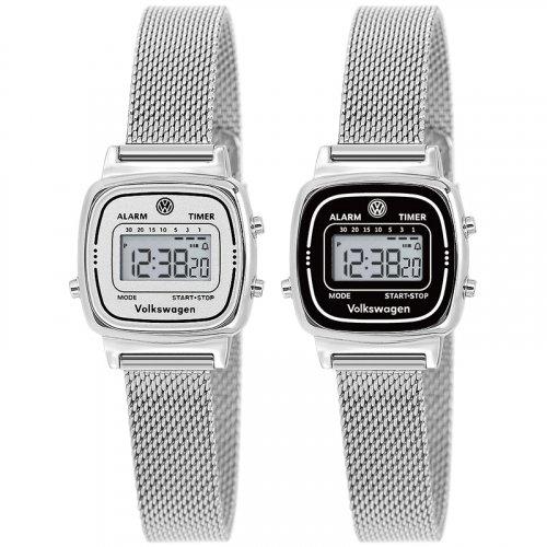 

[Volkswagen Watch] Volkswagen Watch Retro Digital Mesh Watch VW-Beetlenewtro-Mesh 01.VW-BNewtro_Mesh-WH