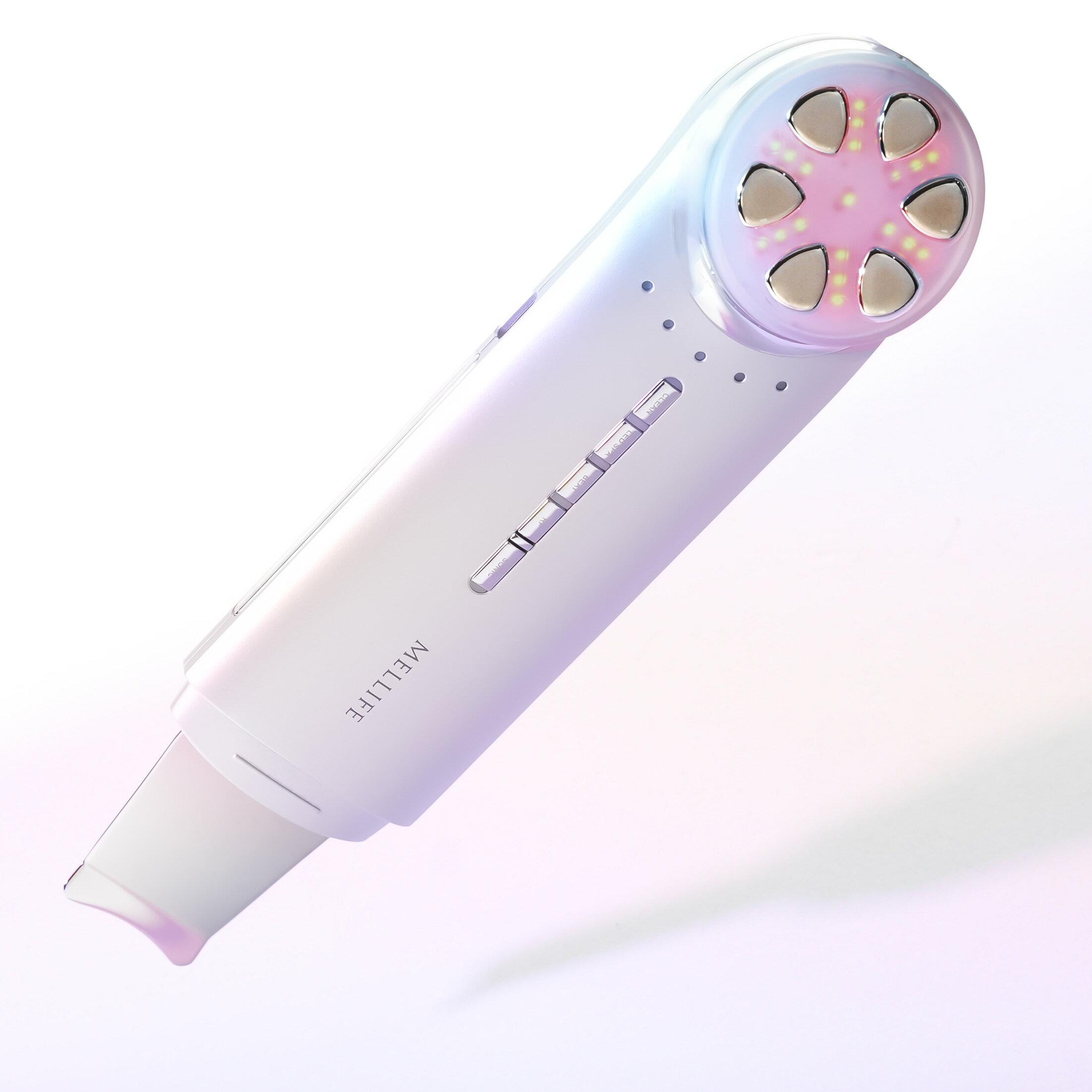 MELLIFE Total Facial Plus beauty device lift-up under-eye sagging RF LED lift tone nose ultrasound pores small face appliance nasolabial folds peeling