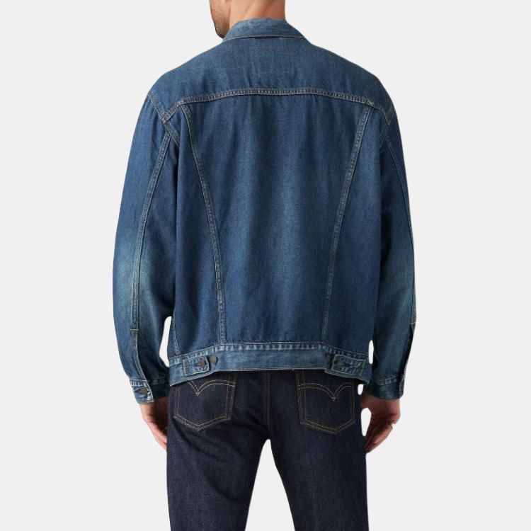 Levis Puntkraag Losvallende Pasvorm Enkelrijige Jas Herenjas Blauw A5782-0021