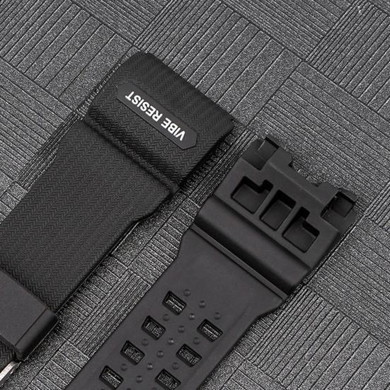 Pásek na hodinky Vodotěsný, prodyšný Univerzální Resin Sportovní pásek hodinek Náhradní pro G-SHOCK GWG-1000GB