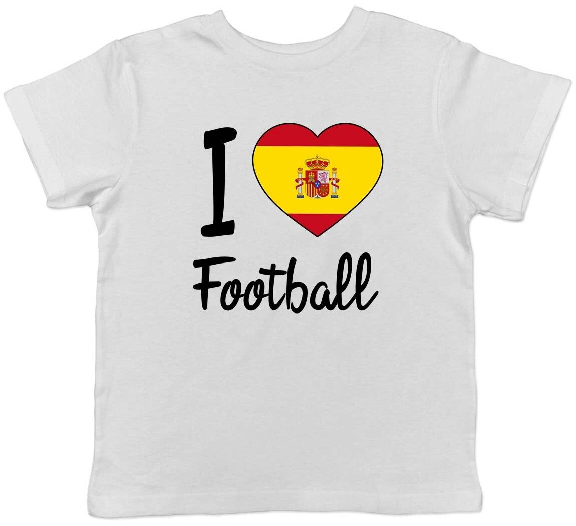 I Love Football - Spain Childrens Kids T-Shirt Boys Girls 150