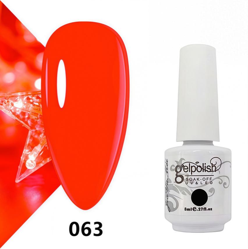 Amber Gel Polish Set: Gel Polish Manicure Kit with Whitening, Base Coat, and Sealer.