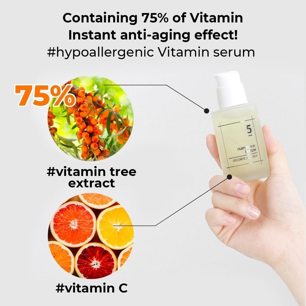 NUMBUZIN NO.5 Kollektion (Makelserum 50ml, Vitaminserum 30ml, Konzentriertes Pad 180ml)