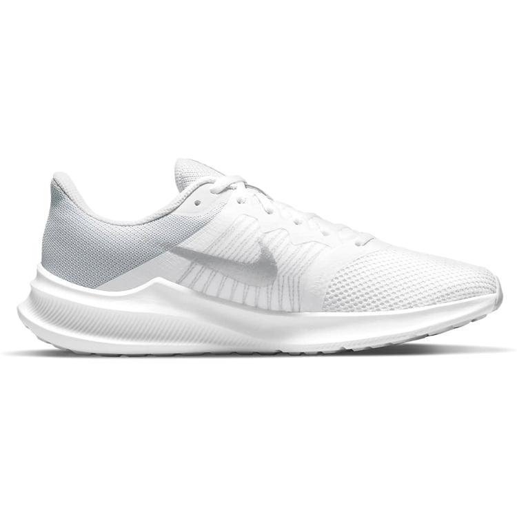 Nike Downshifter 11 Weiß Metallic Silber Damen CW3413-100