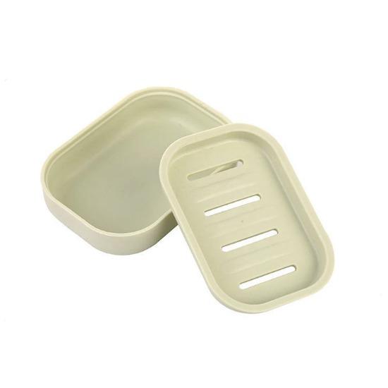 

Минималистская пластиковая мыльница с двухслойным сливом: Идеально подходит для ванной комнаты, туалета и хранения мыла для лица 1 pack