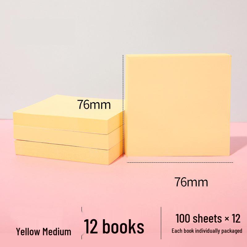 Cute High-Value Sticky Notes: Strong Adhesion Memo Pads & Index Stickers for Students