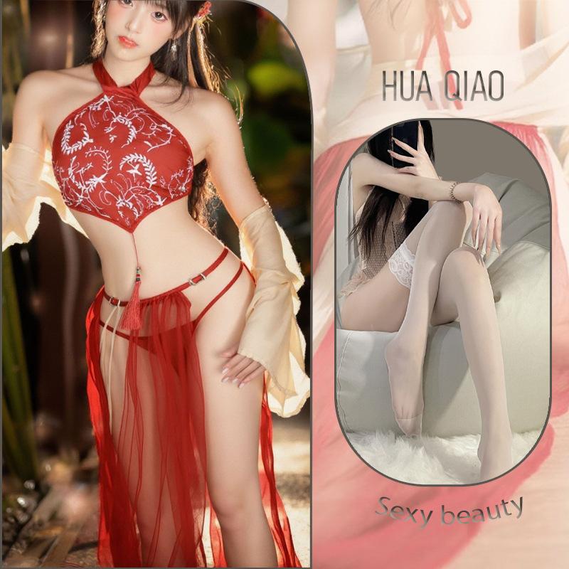 Ancient Fairy Hanfu Sexy Pure Desire Passion Pajamas Sex Products Belly Pocket Women's Sex Underwear