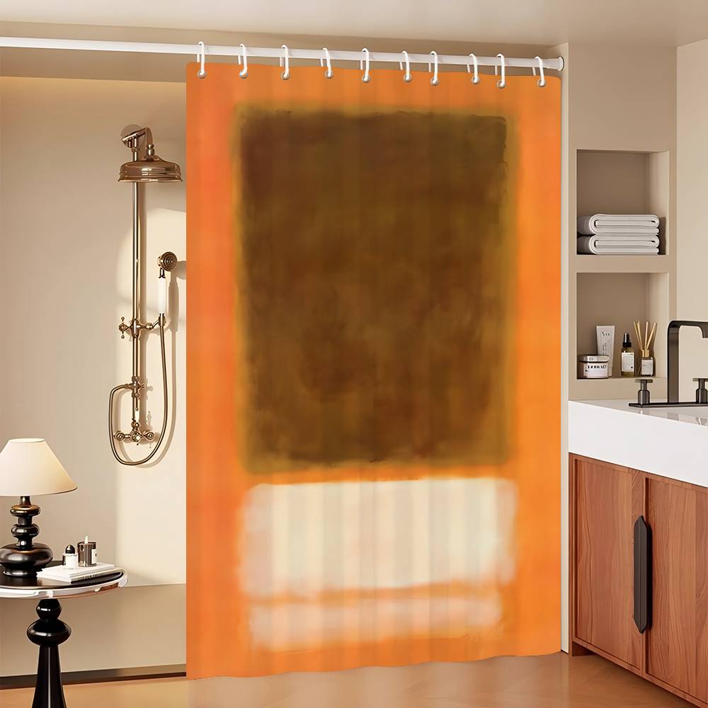 

Mark Rothko Classic Vintage 1pc Pattern Shower Curtain Plus Hooks Waterproof Machine Washable Polyester Fabric Abstract 90x180 cm