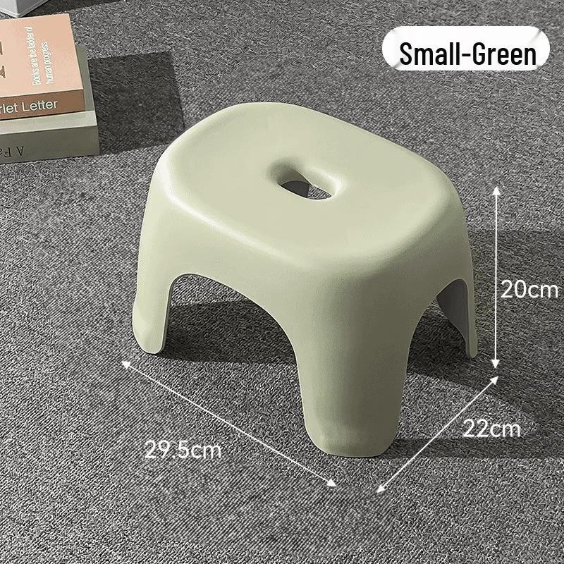 Durable Non-Slip Plastic Bathroom Stool for Shoes and Small Coffee Table
