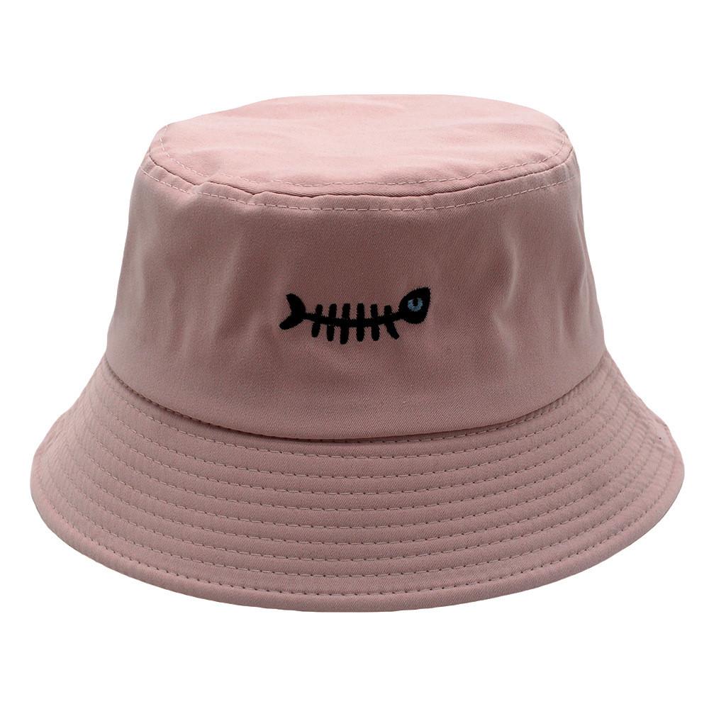 Neutral Fishbone Classic Embroidered Sun Protection Hat For Fashion Outdoor