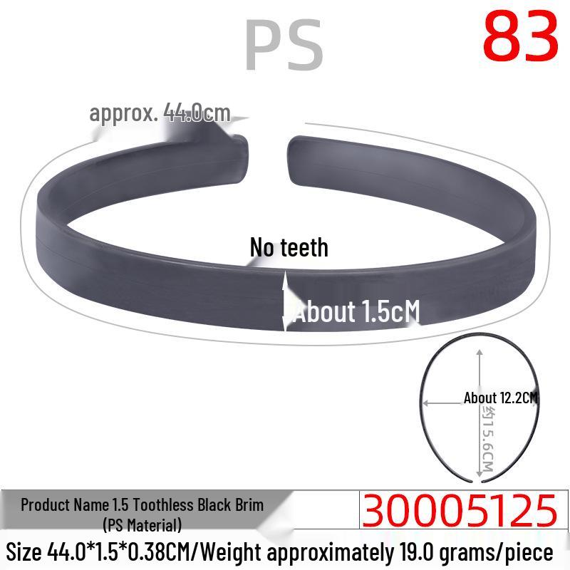 Unisex Invisible Sports Iron Headband - Korean Style Wave Hair Clip.
