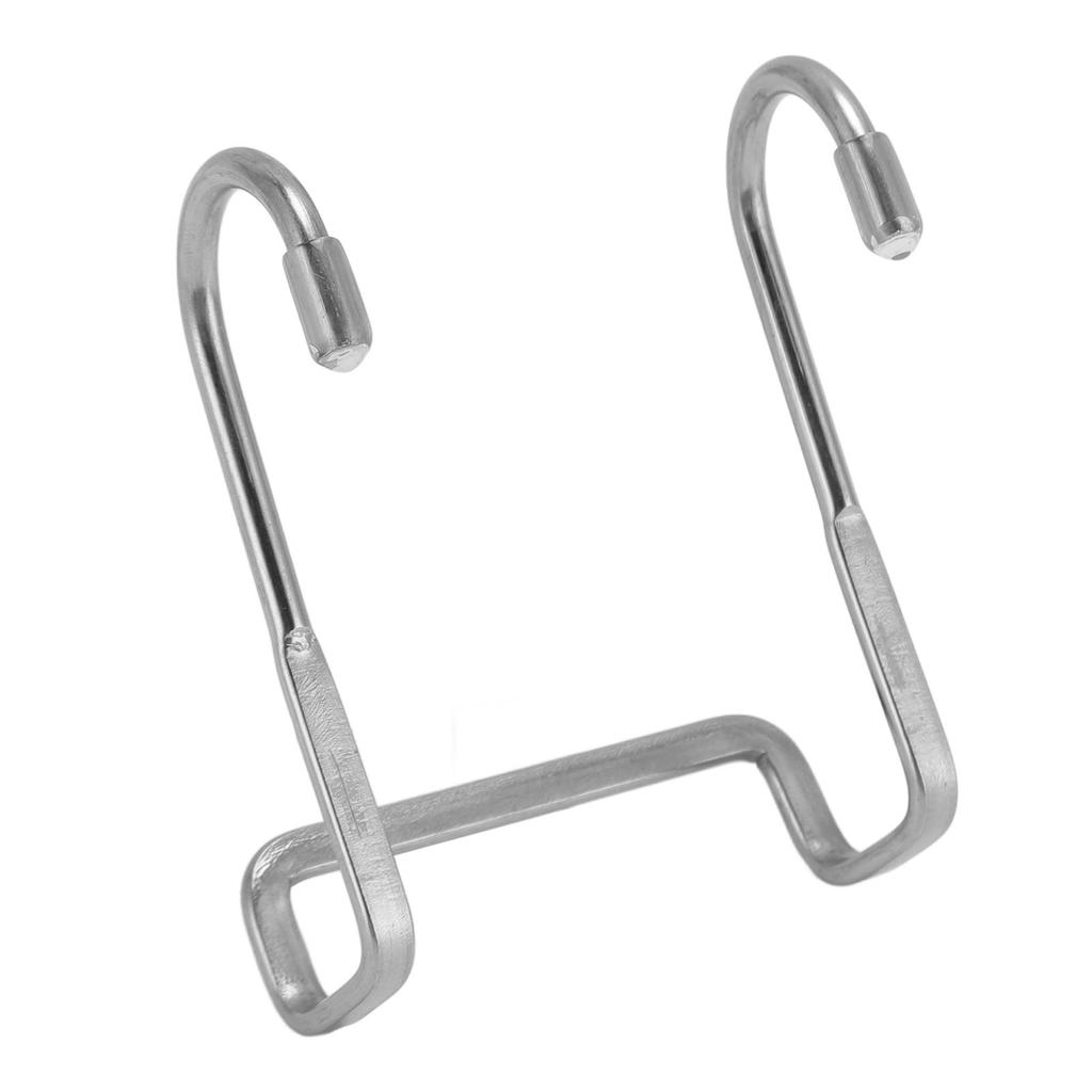 4PCS Double Hanging Hook Stainless Steel Strong Bearing Door Hanger Hook for Hats Clothes Towel