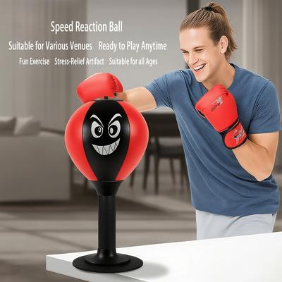Desktop Boxing Speed Ball for Stress Relief, Featuring a Durable Spring, Impact Resistant, And a Fun Addition To Your Workspace