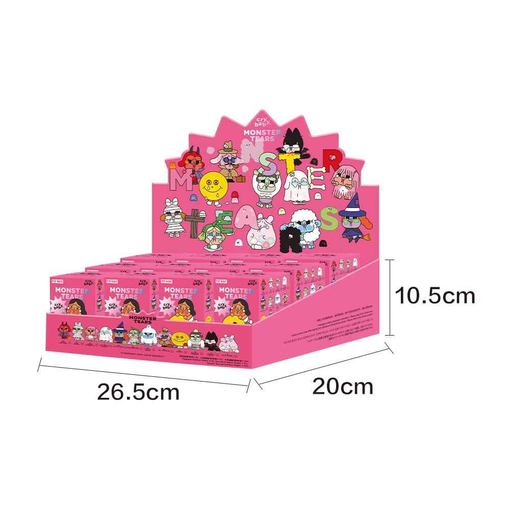 POP MART CRYBABY Monster Tears Series [Assorted Box of 12] Pop Mart Gachapon Blind Box Figures, Plastic Models, Premium Toys, PVC Soft Vinyl,