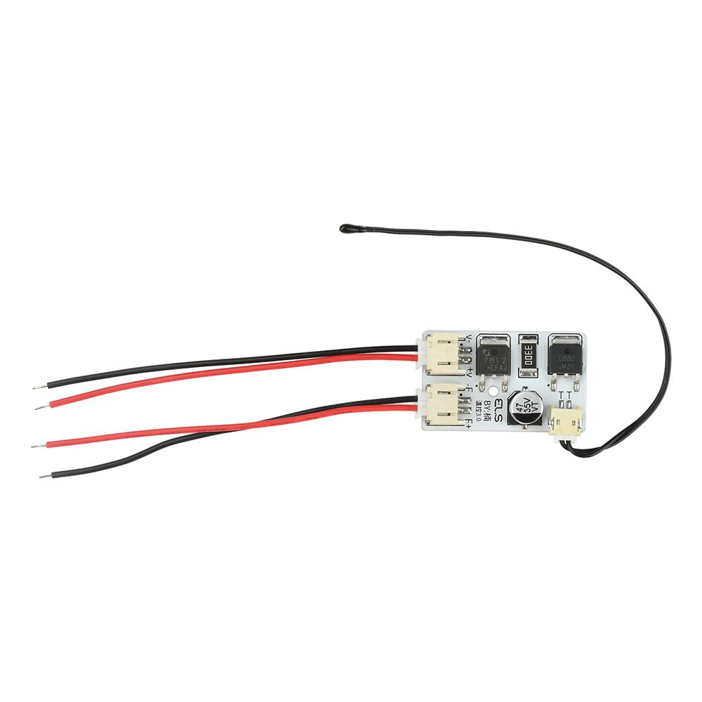 DIY Fan Temperature Control Board Automatic Speed Regulator DC 12-32V To 12V Voltage Stabilizer Module Compact PCB Design