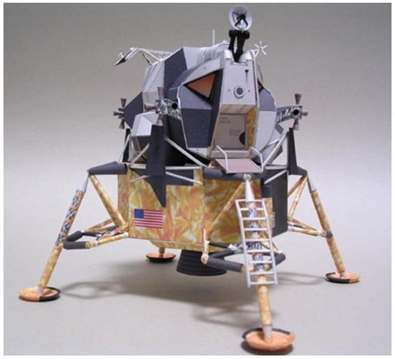 

3D Assembly Papercraft Spacecraft Model 11 Lunar Module Eagle (Apollo 1/48 Scale)