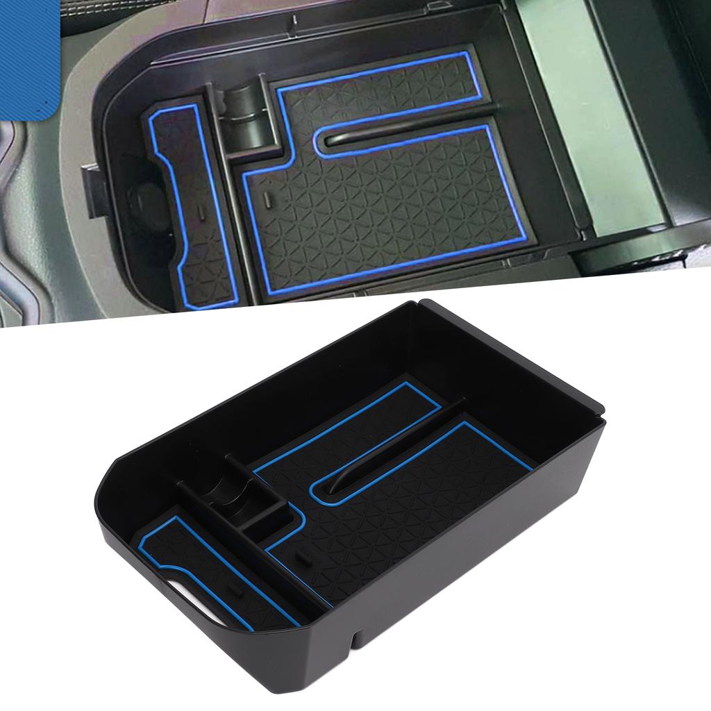 Cutie de Depozitare Cotieră Auto Inserție Consola Centrală Organizator Tavă Înlocuire pentru RAV4 2019?2021 Albastru