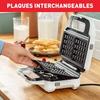 Gaufrier / croque-monsieur Tefal SNACK XL 2 JEUX DE PLAQUES GAUFRES &amp; CROQUE-MONSIEUR 850 W SW701110
