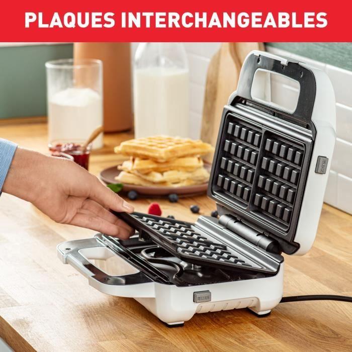 Gaufrier / croque-monsieur Tefal SNACK XL 2 JEUX DE PLAQUES GAUFRES &amp; CROQUE-MONSIEUR 850 W SW701110