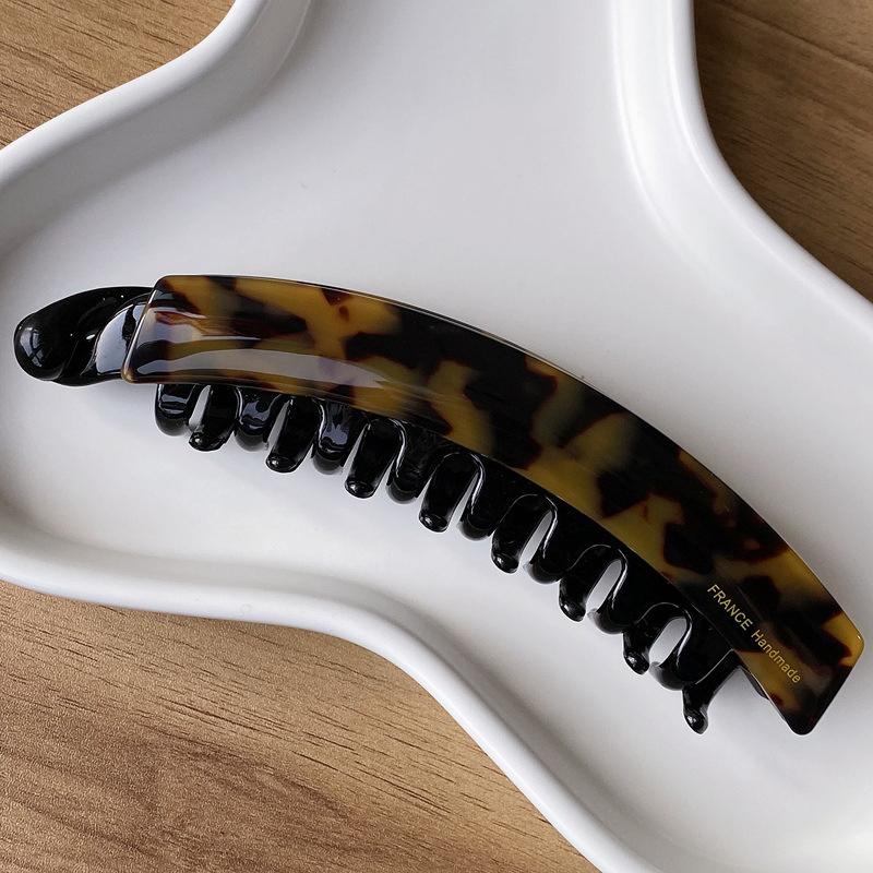 Elegant Minimalist Acetate Banana Clip Ponytails Hairpin For Women Girls Sweet Versatile Hair Clip  Hair Accessories Gift