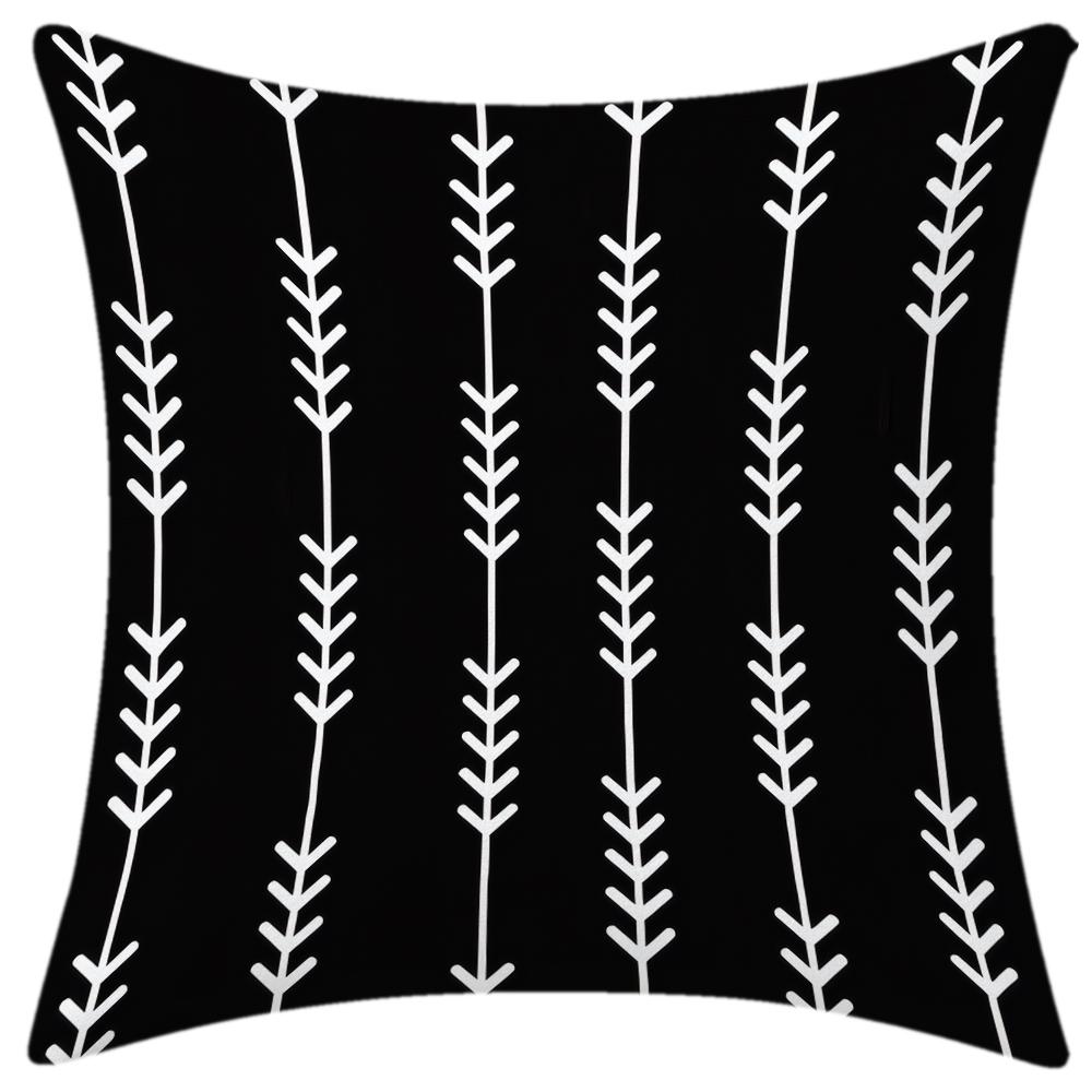 1PC Boho Geometric Black White Throw Pillow Covers Modern Minimalist Cushion Cases for Sofa Bedroom Living Room Decor