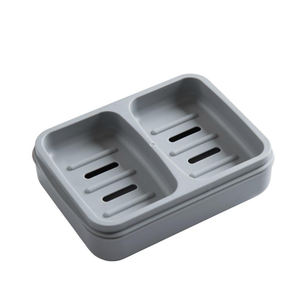 2 Pcs Rectangle Bathroom Soap Dishes 2 Colours Soap Holder Easy To Use Bar Soap Holder  Kitchen Sink