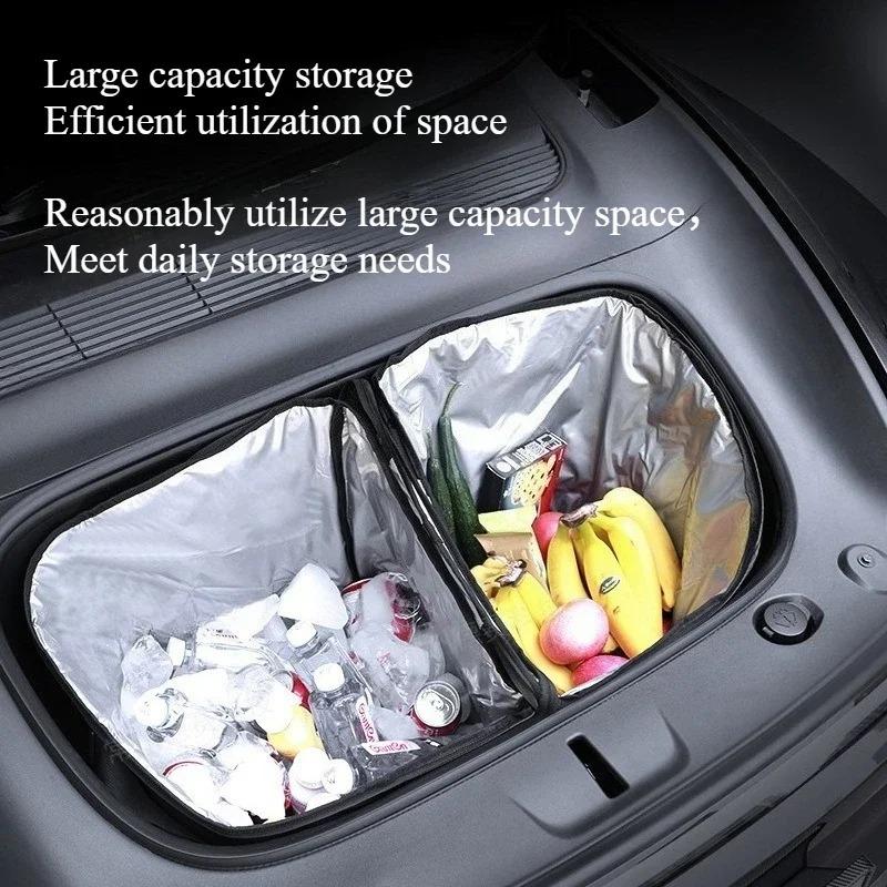 Für Tesla Model Y Juniper Kühler Isolierung Aufbewahrung Organizer Tasche Front Kofferraum Outdoor Picknick Isolierte Kühlertasche Zubehör