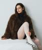 AENE Shaggy Faux Round Fur Jacket