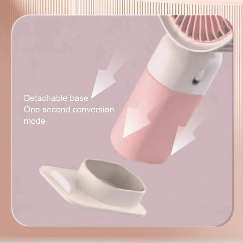 Simple Home Desktop Mini USB Rechargeable Small  Small electric fan for students with mobile phone holder dormitory