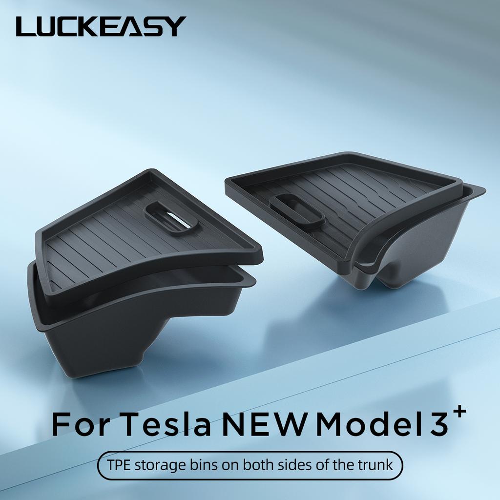 For Tesla Model 3 Highland 2026-2026 Car Rear Trunk Storage Box Interior Accessories Left And Right Side Organizer Storage Box