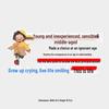 Creative Personality Car Sticker: 'Crying to Grow, Living with a Smile'