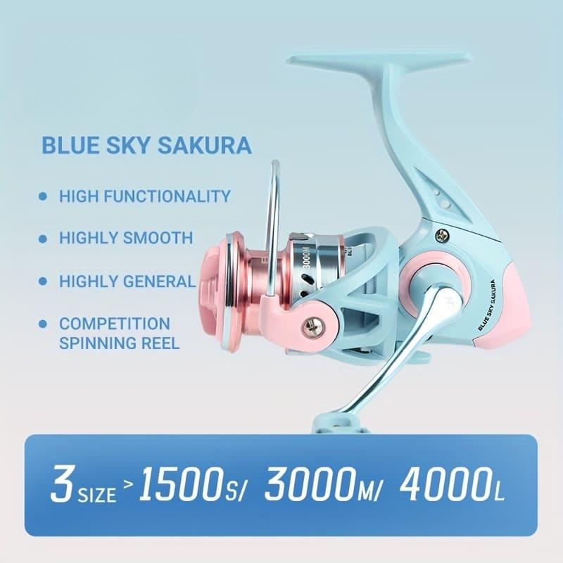 Macaron Color Spinning Fishing Reel Anti-corrosion and Wear-resistant Fishing Reel Suitable for Freshwater and Seawater Long-distance Casting