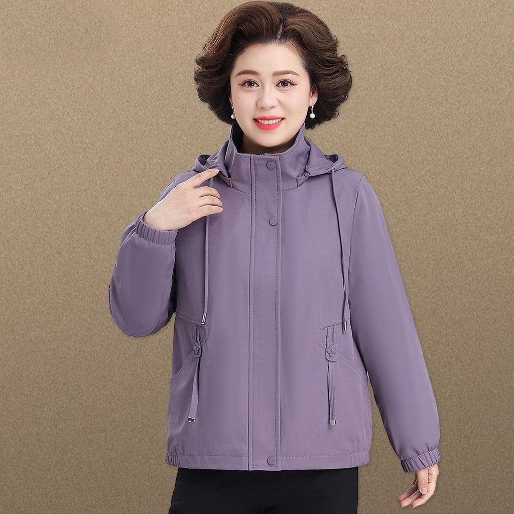 Mother's Day Spring Windbreaker Jacket for Middle-aged Women